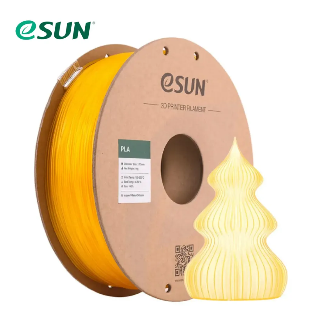 PLA Translucido 1.75mm 1kg ESUN (naranja)