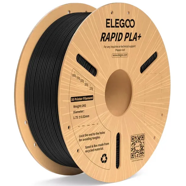 Rapid PLA+ 1.75mm 1kg Elegoo (negro)