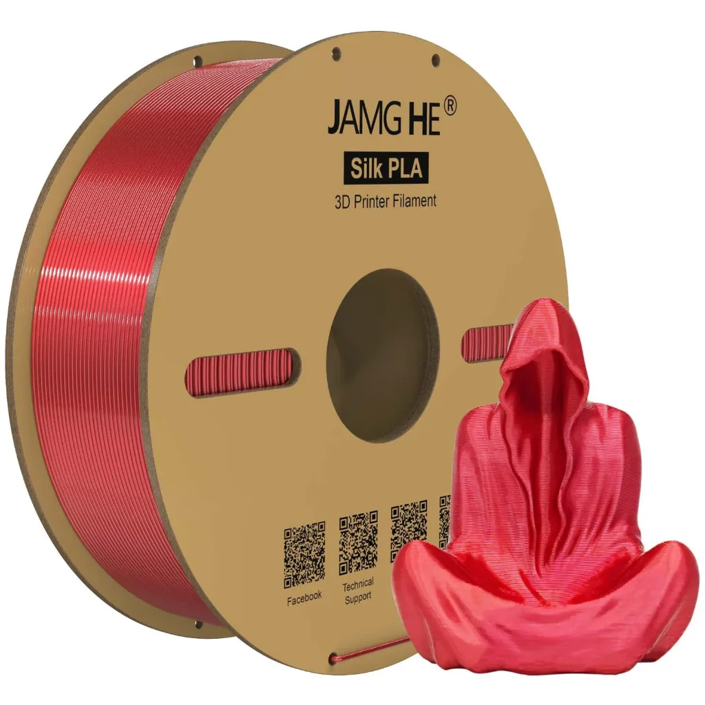 PLA Sedoso 1.75mm 1kg Jamg HE (rojo)