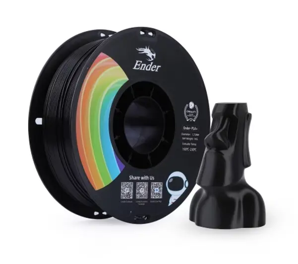 PLA+ ender 1.75mm 1kg CREALITY (negro)