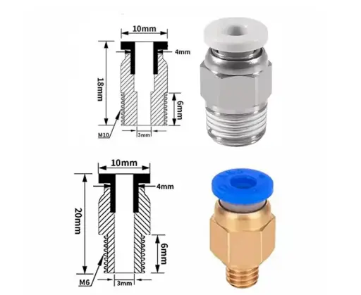 Conector neumático PC4